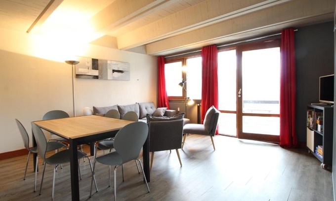 Flaine Apartamento | 3 Pièces Rénové pour 6 Pers. à Flaine Forum - 50m², Proche Pistes et Commerces - FR-1-687-35