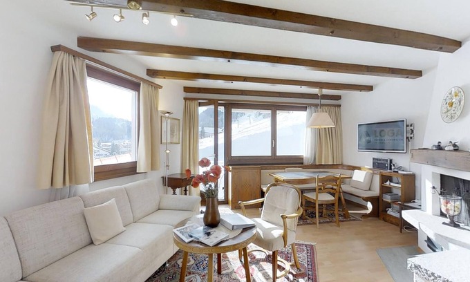 Celerina-Schlarigna Apartamento | Apartamento 3 ½ piezas en la planta baja.