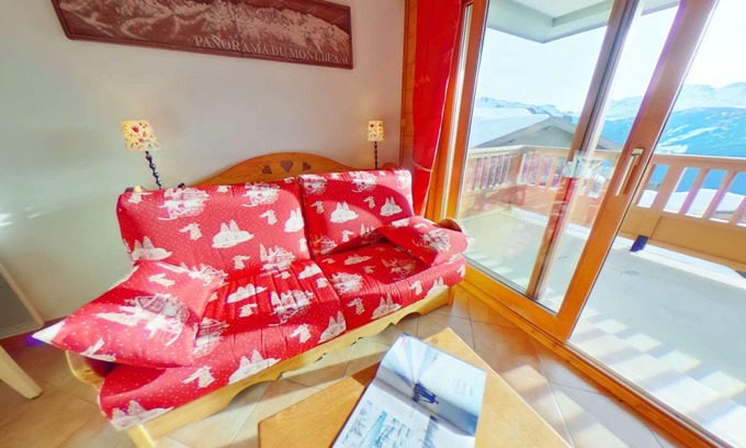 Bisanne 1500 Apartamento | Apartamento de 3 Piezas con Piscina y Parking - Les Saisies, 7 pers