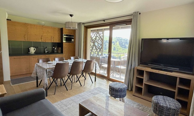 Les Saisies Apartamento | Apartamento de 3 piezas Les Saisies, 2 habitaciones, aparcamiento cubierto