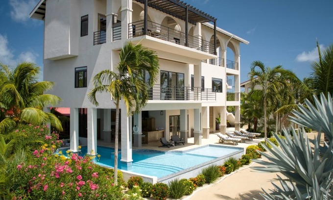 Placencia Villa | 3-Story 4BR Waterfront Villa w/ Sunset Views