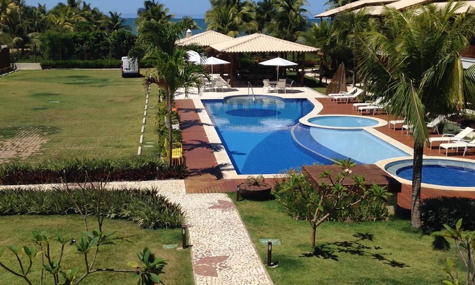 Itacimirim Apartamento | 3 suites con aire acondicionado, WIFI, comodidad, seguridad, piscina, el mar.