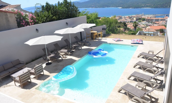 Propriano Villa | 300 m² villa owner with panoramic sea view, swimming pool and spa