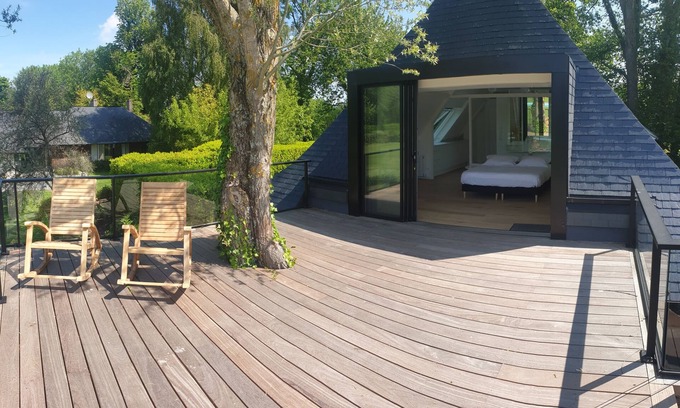 Vauville Casa | 350m² contemporary house with heated pool, jacuzzi and tennis court