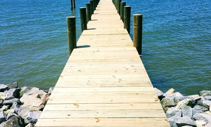 Fishing Creek Apartamento | Vistas de agua de 360 °, isla Hoopers Vacation Studio Apt, Fishing Creek