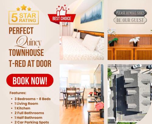 Quincy Apartamento | 39 - 3BR Quincy - Stunning Townhouse near Adams
