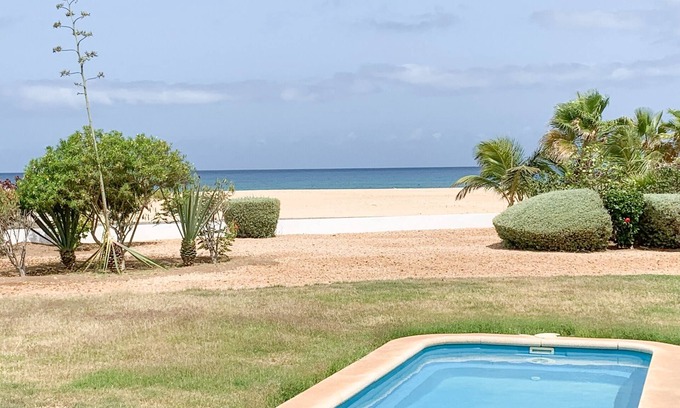Santa Maria Villa | 39 Beautiful beachfront villa with private garden and pool in 5* resort