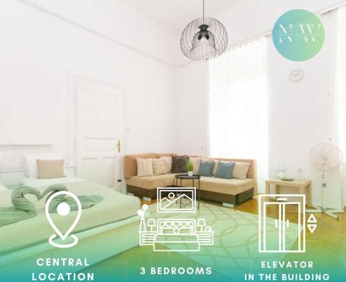 Belso-Ferencvaros Apartamento | 3BDR Spacious Stay Getaway Suite by NW