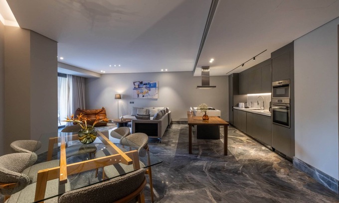 New Cairo Casa | 3Bedroom + Sofa bed with Garden Views & Pool GF