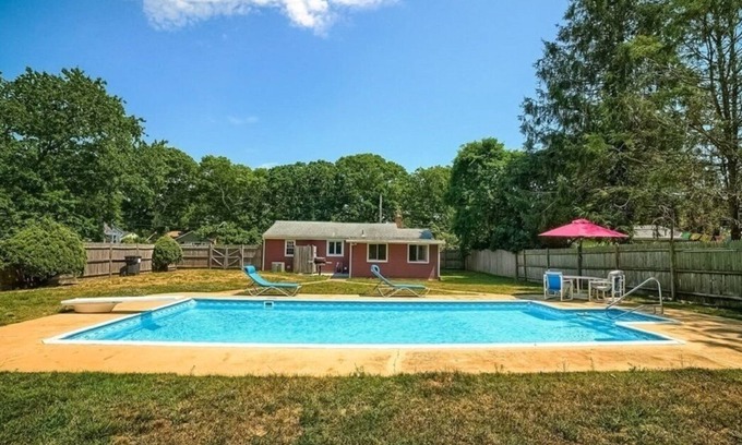 Hyannis Casa | 3BR Cape House w/ Big Pool in Fenced in Back Yard, A/C, Outdoor Shower, WiFi, TV
