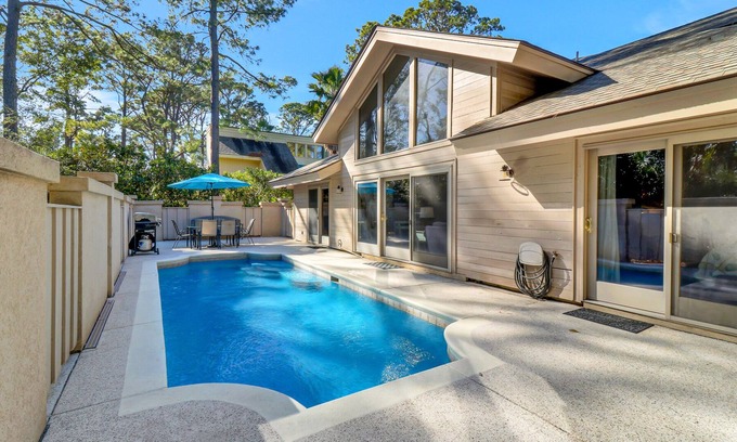 South Beach Casa | 3rd Row Ocean - Dog Friendly Sea Pines Home w/ FREE Pool Heat Seasonally!