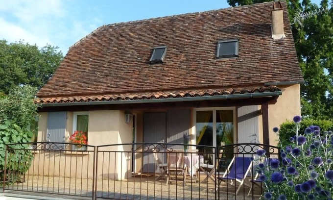 Loubressac Casa | Casa de 4/5 personajes con piscina privada en Loubressac, pueblo medieval