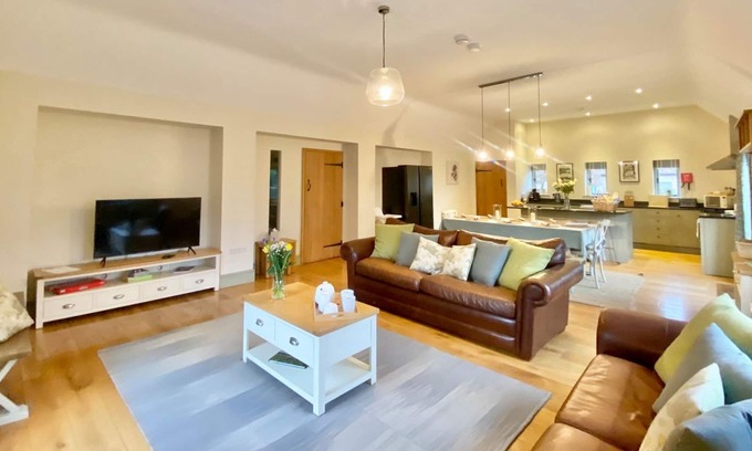 Dyrham Cabaña | Alojamiento de 4 habitaciones en Doynton, cerca de Bath