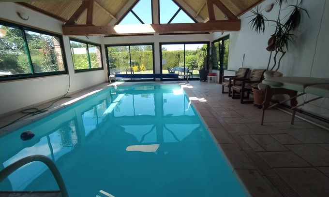 Saint-Augustin Casa | 4 BEDROOM COUNTRY HOUSE INDOOR POOL and SAUNA 8 PEOPLE PRIVATE