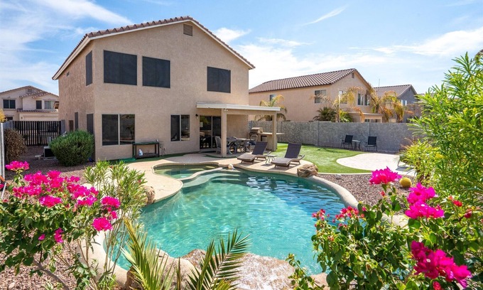 Springer Ranch Casa | 4-Bedroom Peoria Retreat with Heated Pool & Spa