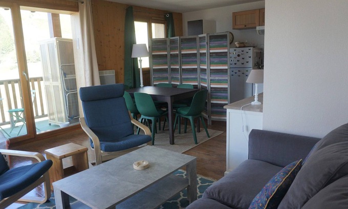 Orcieres-Merlette Apartamento | Dúplex de 4 habitaciones con piscina, parking cubierto y Wi-Fi gratuito