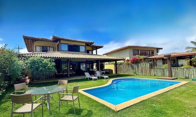 Praia do Forte Casa | 4 suites house in front of the sea