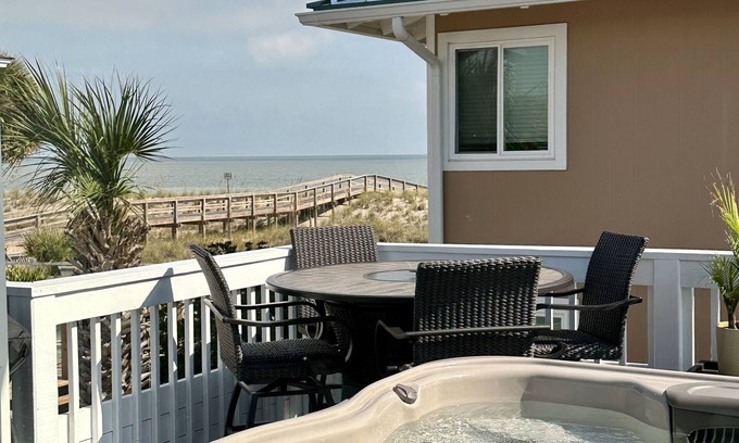 Tybee Island Casa | 47 Steps to the Beach, Hot Tub and Ocean Views!!