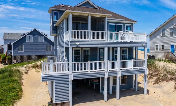 South Nags Head Casa | 471 - South Nags Head Semi-Ocean Front with Hot Tub and Gorgeous Ocean Views
