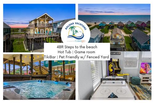 Port Bolivar Casa | 4BR w Hot Tub Gameroom OceanView by Bolivar Vacations