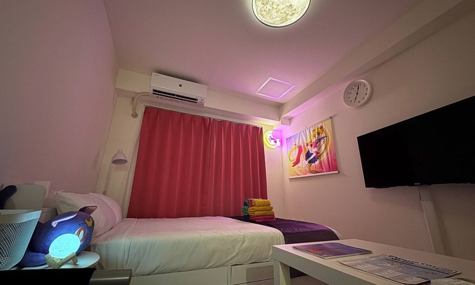 Akasaka Apartamento | 4min to Tameike Sanno stationPink Purple Magic Room3ppl - TRAVELERZ TOKYO AKASAKA / Minato-ku Tokyo