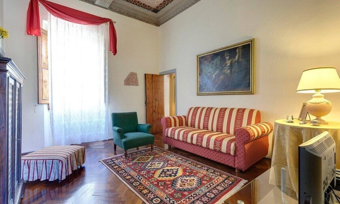 San Lorenzo Apartamento | Apartamento con frescos con una gran terraza