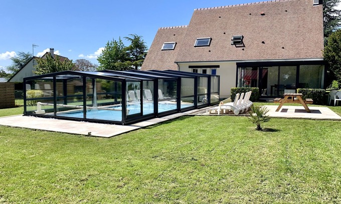 Petiville Casa | 5 Km CABOURG - House with private heated swimming pool