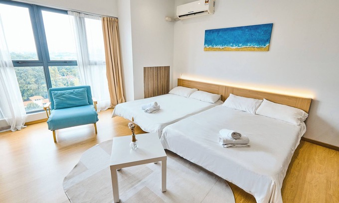 Central District Apartamento | 5 Pax Country Garden Danga Bay Seaside/Johor Bahru with WiFi and Fitness Room