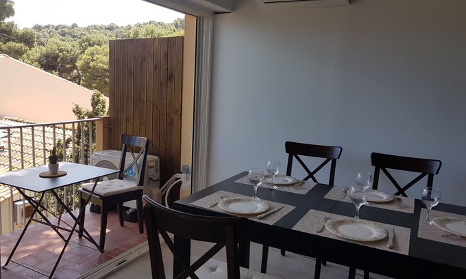 La Franqui Apartamento | 5 people Sea view terrace in the heart of the resort