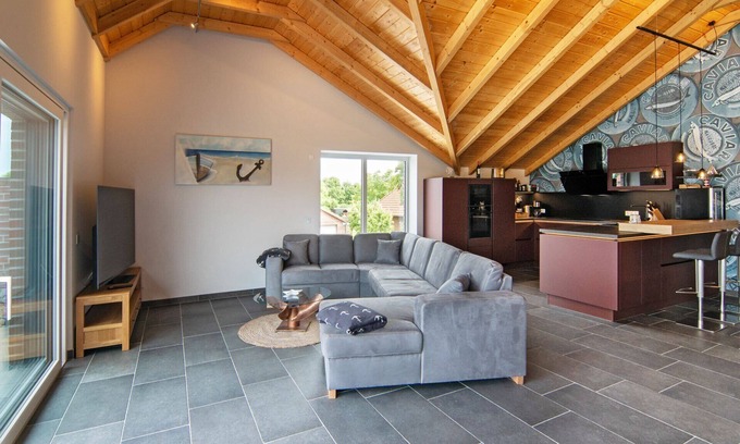Norden Casa | 5 Sterne Luxus Ferienhaus Arngast für 6 Personen mit Pool, Sauna, Fitnessraum
