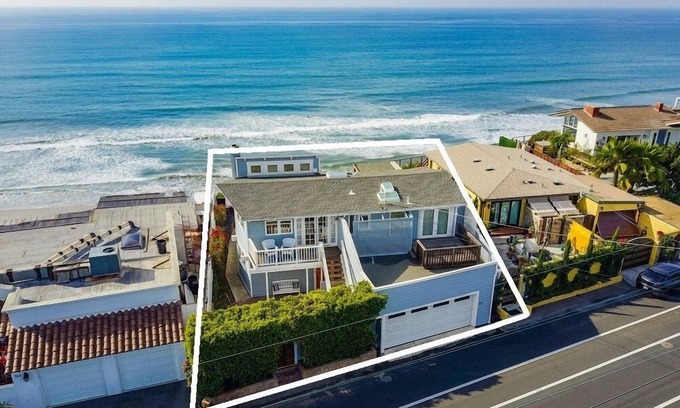 Leucadia Casa | 50 'frente al mar + acceso directo a la playa + perros OK