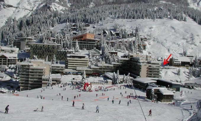 Eaux-Bonnes Apartamento | 50m from ski slopes, 7th floor, view mountain, balcony, tv, 28m², Gourette