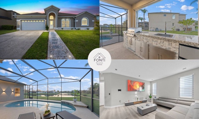 Crescent Lakes Casa | 5390 Vacation Sunset House Private Pool Grill