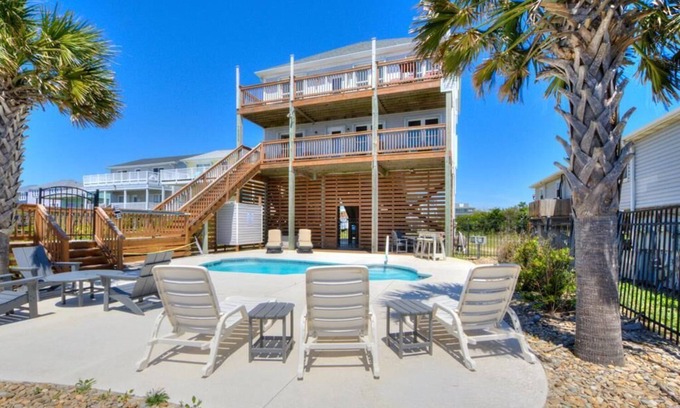 Yaupon Beach Casa | 5BR/3.5BA Home - Oceanfront, Event Home, Dog Friendly, Sleeps 13