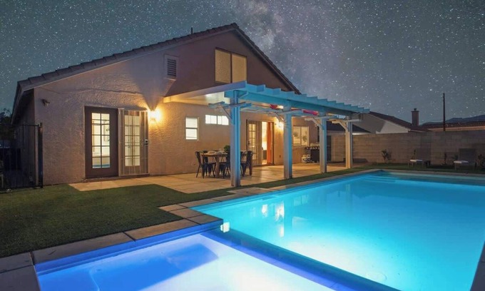 North Las Vegas Casa | 5BR Luxury Oasis w/ Pool & Spa + Games and MORE!