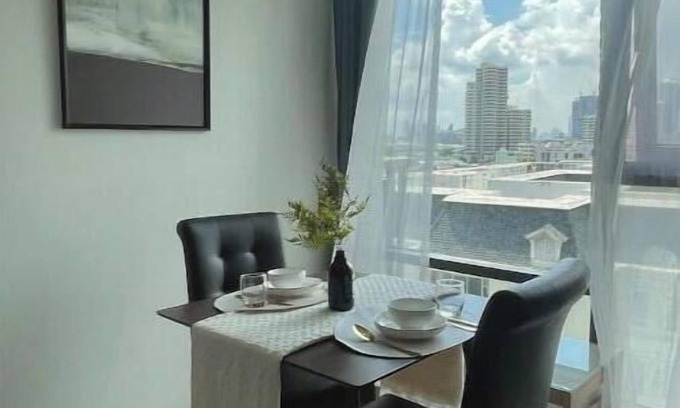 Sukhumvit Apartamento | 5min to BTS Fully Equipped Kitchen with City View