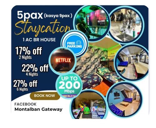 San Mateo Apartamento | 5pax 200mbps Netflix Videoke Parking Games Grill