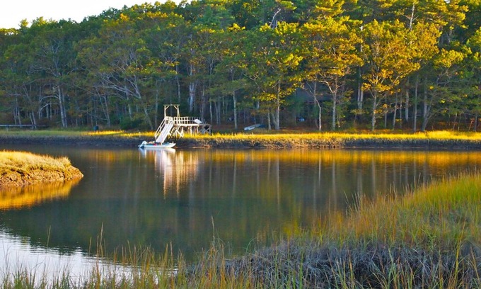 Kittery Point Casa | Waterfront Chauncey Creek House en la isla de Gerrish