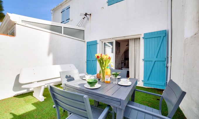 La Gueriniere Chalet De Esquí | 600m de la playa - Casa para 5 - Terraza