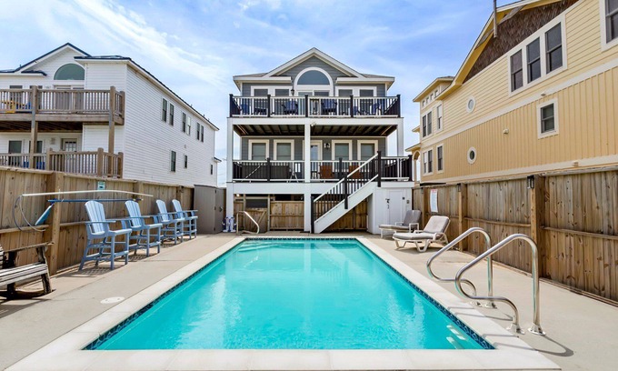 Nags Head Casa | 6202 After Dune Delight *Oceanfront *Heatable Pool
