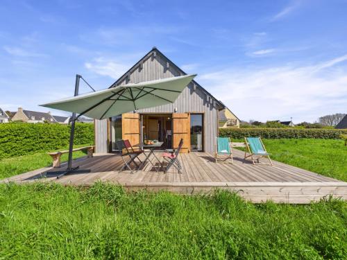 Penmarch Chalet De Esquí | 650m plage du Ster, chalet - terrasse pour 4