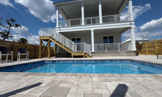 Orange Beach Casa | 6BR Luxury Home with Private Pool- Walk to Marina and Local Restaurants