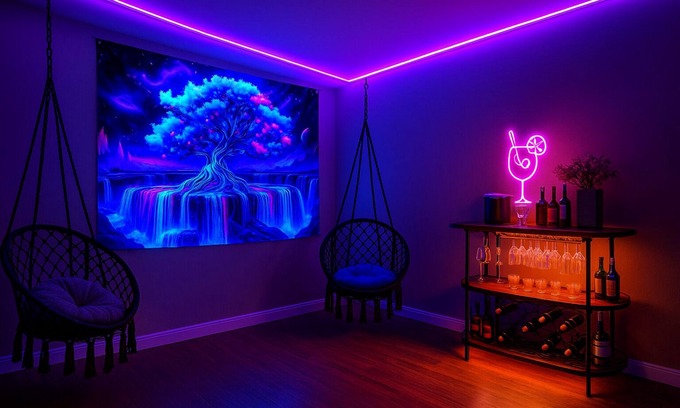 Concord Casa | 6BR Vibe House with Insta-Ready Neon Den, with Room to Roam & Big Group Energy!