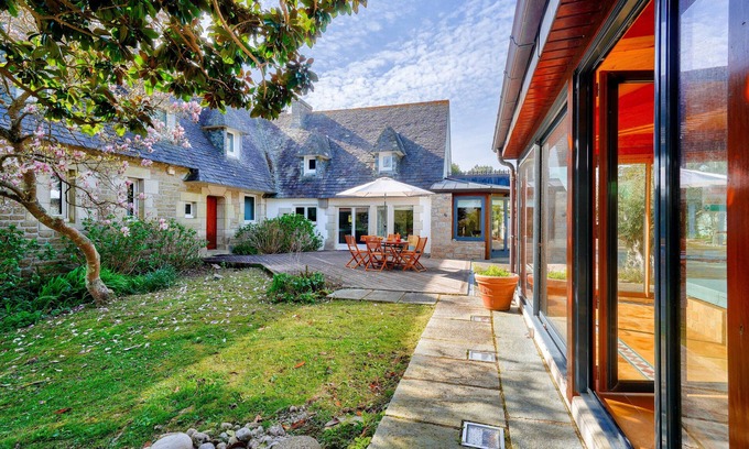 Penmarch Chalet De Esquí | A 700m de la playa, casa para 12- Sauna+hammam