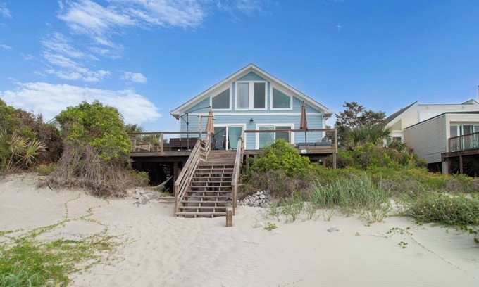 Folly Beach Casa | 7BR 5BA / Oceanfront Luxury!~Oceanfront Nest