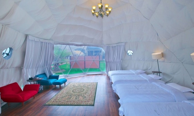 Kujukuri Cabina | 7m dome tent 30 square meters villa house with / Sambu-gun Chiba