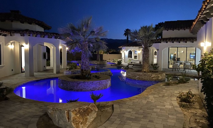 Bermuda Dunes Casa | 8,500sqft Brand New Estate / Pickleball, Golf, Pool & Spa, Yoga. EVENTS - DEALS