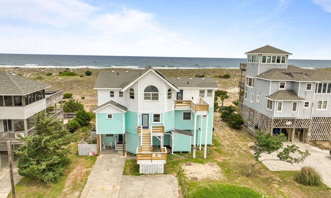 Waves Casa | 8BR Oceanfront home - Game & theater rooms, private pool, hot tub ★★★★★