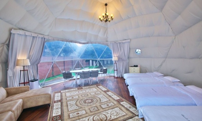 Kujukuri Cabina | 8m dome tent 30 square meters villa house with / Sambu-gun Chiba