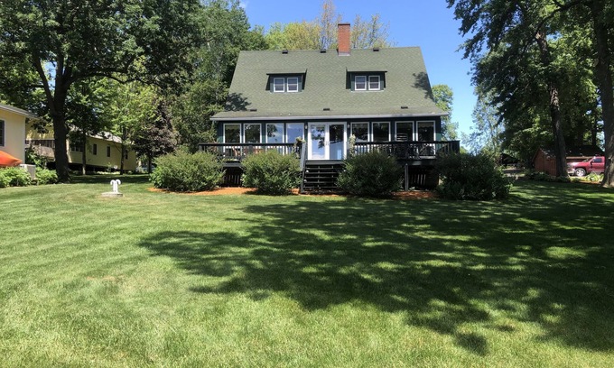 Balsam Lake Casa | 90 Ft of Frontage on Balsam Lake, WI--w/large dock and more. Sleeps 12+